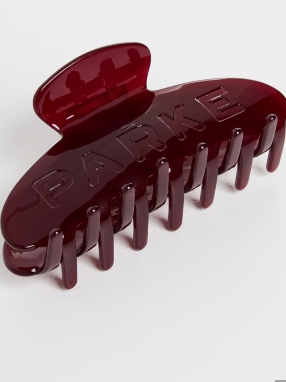 Parke Claw Clip on Holiday Drop Maroon NEW in BAG